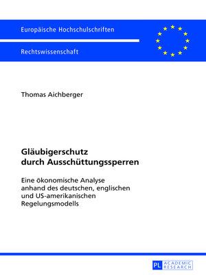cover image of Glaeubigerschutz durch Ausschuettungssperren